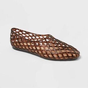 Target Brown Lattice Cutout Women's Slip-On Flat